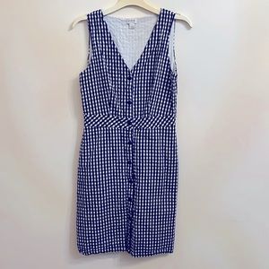 J. Crew Blue and white gingham dress